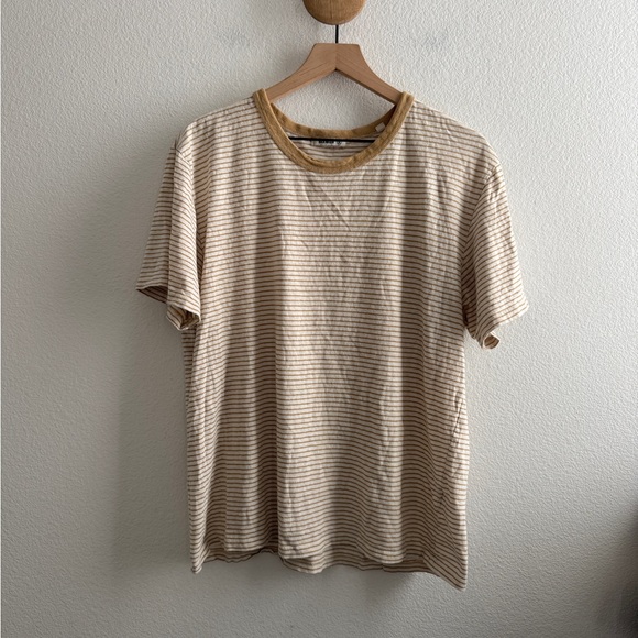 Buck Mason Striped Tshirt *Hole* - Picture 1 of 9